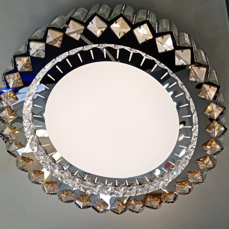 Plafon para Lampara Led Techo Cristal 3 Tonos