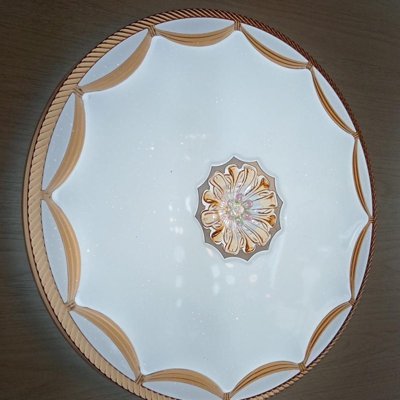 Plafon para Lampara Led Estrella Dorada 3 Tonos