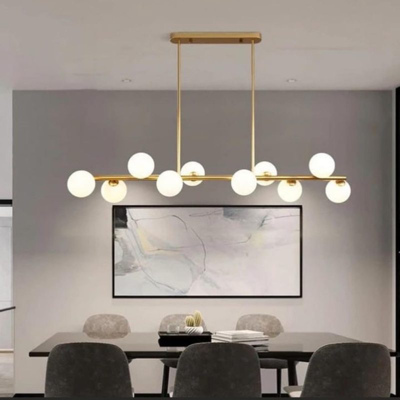 Lampar Colgante LED Decorativo 10 luces Titan